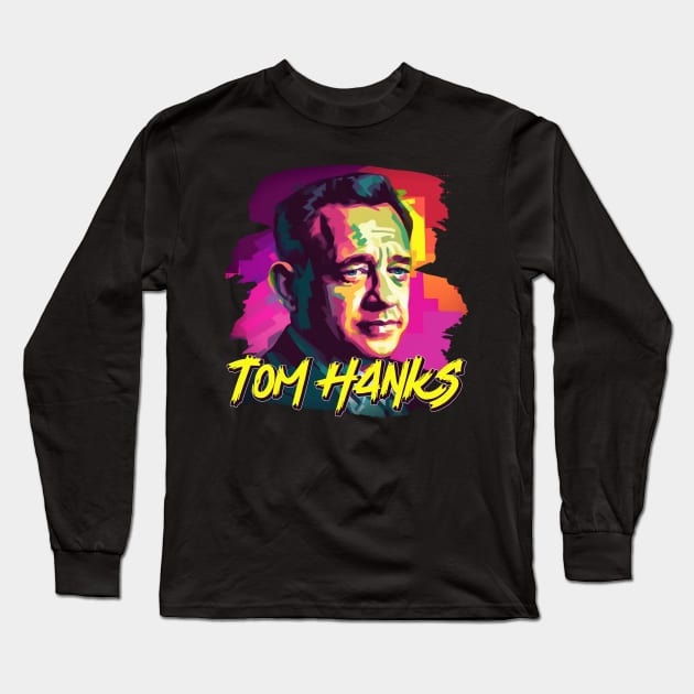 tom hanks Long Sleeve T-Shirt by Pixy Official